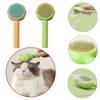 New Sunflower Pet Grooming Brush Self-cleaning, Curved Teeth, And Resin Protection For A Gentle, Spa-like Experience