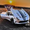 1/32 Dodge Viper ACR SRT Модель спортивного автомобиля из сплава Литые и игрушечные металлические транспортные средства Модель автомобиля Симуляция Звук и свет Игрушка Подарок