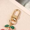 Charm Diy Jewelry Gifts Lovely Cherry Keychain Simulated Fruit Keyring Pendants For Women Girls Handbag Decoration