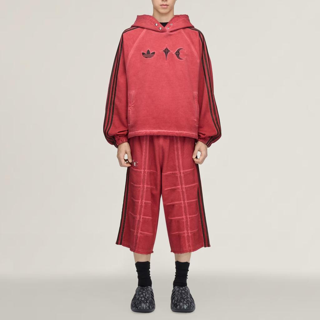 adidas Originals X Thug Club Полосатые Свободные Мягкие Кожезаменитель Спортивные Шорты Унисекс Шорты KF6911