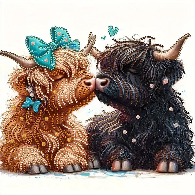 5D Abnormal Diamond Painting Set Kitten DIY Diamond Decorative Painting