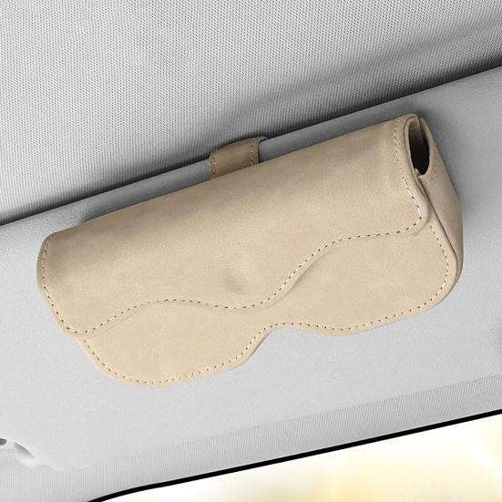 Car Storage Box with Strong Magnetic Closure for Sunglasses And Glasses Soft Velvet Lining