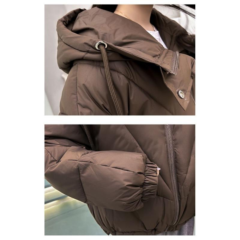 Korean Style Winter Short Padded Coat Women Loose Thickened Trendy Jacket