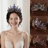 Bride's Crown Headwear Dark and High End Alloy Crown Hair Accessory Halloween Party Cosplay Outfit Accessories