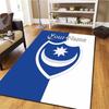 Nautical Crest Shield Custom Name Carpet Rug For Living Room Bedroom Home Sofa Decoration Kids Play Nonslip Floor Mat