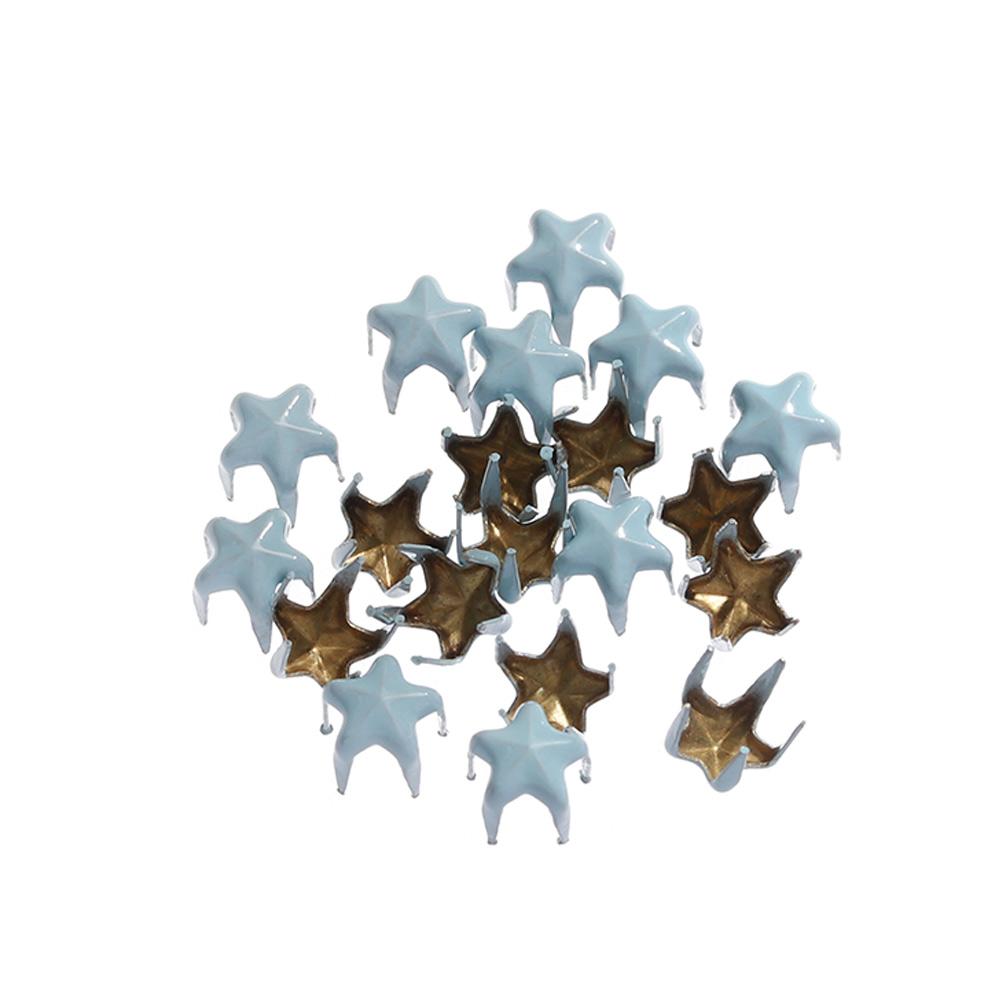 20Pcs 5/6mm Handmade Star Buckles Decor Sewing Accessories Love Buttons Buckles Doll Clothing