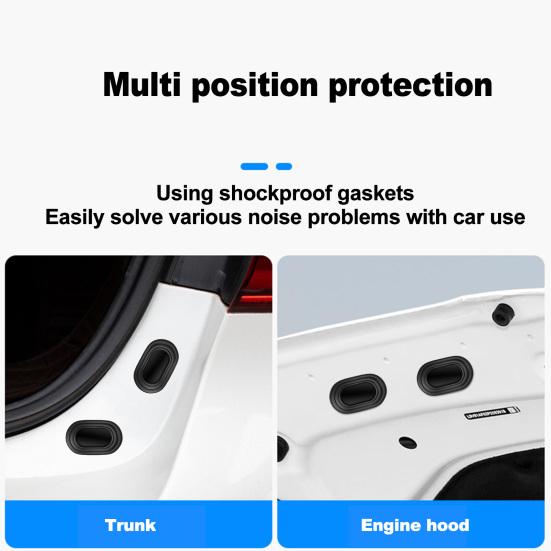 12 шт., амортизатор для двери автомобиля, шумопоглощающий клей, закрывающая дверь, полоса для предотвращения столкновений, наклейка на бампер, автодверный амортизатор, протектор, подушка, комплект