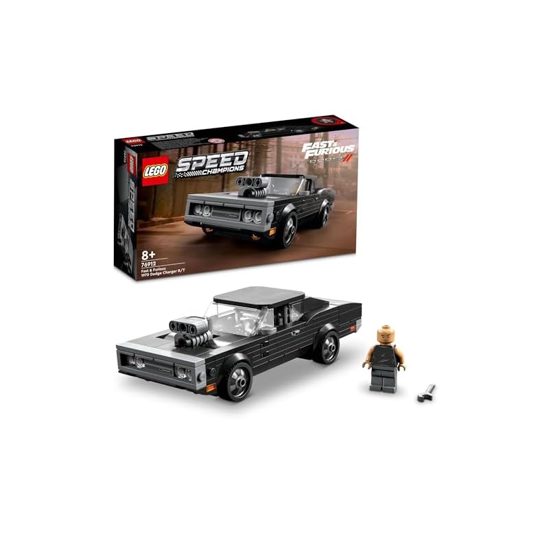 LEGO Speed Champions Форсаж 1970 Dodge Charger R/T 76912 Конструктор Подарок Автомобиль Гоночный Автомобиль Мальчики Возраст 8+