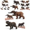 Authentic Forest Animal Figurines Black Bear And Brown Bear Realistic Toy Set