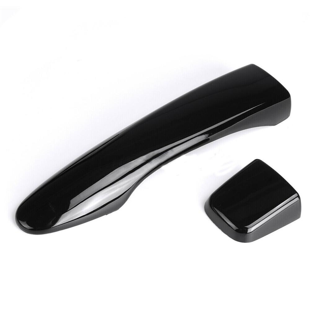 4X Glossy Black Door Handle Covers Trim With Smart Hole For Nissan Altima 13-18