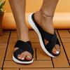 Fashion New Women Casual Slippers Indoor Outdoor Summer Shoes Women Low Heels Sandals Elastic Force Slippers Sandals Female Heeled Shoes