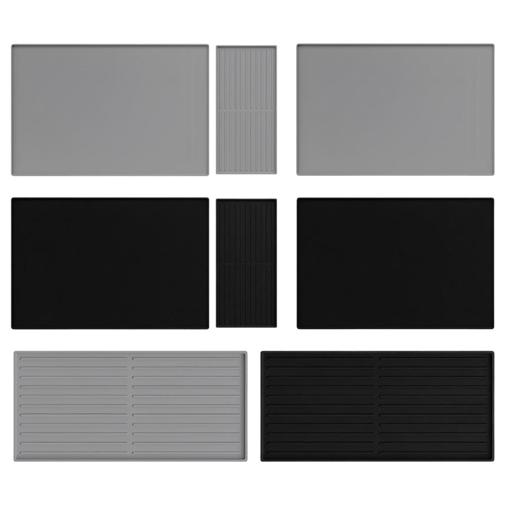 2-In-1 Draining Mat with Raised Edges Coffee Mat Coffee Station Pad for Coffee Machine
