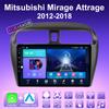 2 DIN Android Carplay автомобильное радио для Mitsubishi Mirage Attrage 2012-2018 мультимедийный проигрыватель головное устройство стерео GPS навигация BT WIFI 4+64 ГБ