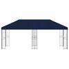 Pavilion with Side Walls 6 x 3 m Blue Polyester and Steel 190