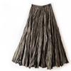 Spring and Autumn Women's Skirts Pleated Oversized Swing Long Skirt Vintage Chic Umbrella Skirt