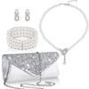 New Product, Pearl Ear Clips, Bracelets, Necklaces, Dinner Bags, Four-piece Sets of Decorations, Clutch Bags.