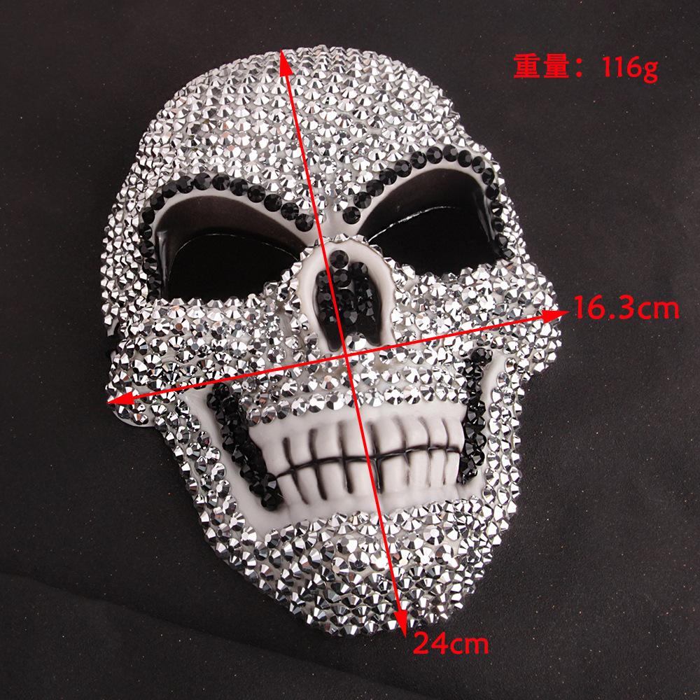 Rhinestone Halloween Masquerade Mask - Sparkling Half-Face Party Mask Fashion Accessory