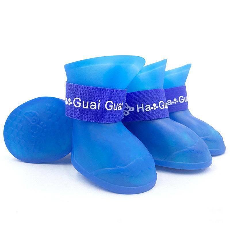 Pet Rain Boots Waterproof Non-Slip Dog Shoes Soft Sole Foot Cover Teddy Walking Shoes Silicone Cat Shoes Supplier ODM Custom
