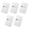 5pcs Screw Hook Sticker 8mm No Drilling Wall Mount Punch Free Adhesive Seamless Screws Nails for