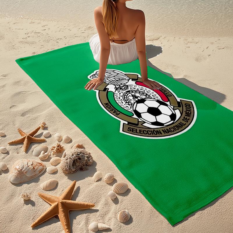 México Football Fashion Beach Towel: Ideal for Summer Adventures Soft, absorbent and quick drying suitable for swimming and bathing
