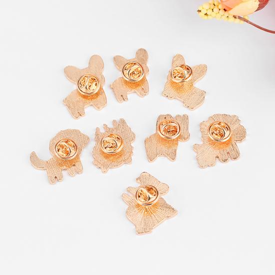 Милый мультфильм животное собака брошь булавка аксессуар для одежды декор ювелирные изделия эмалевый значок