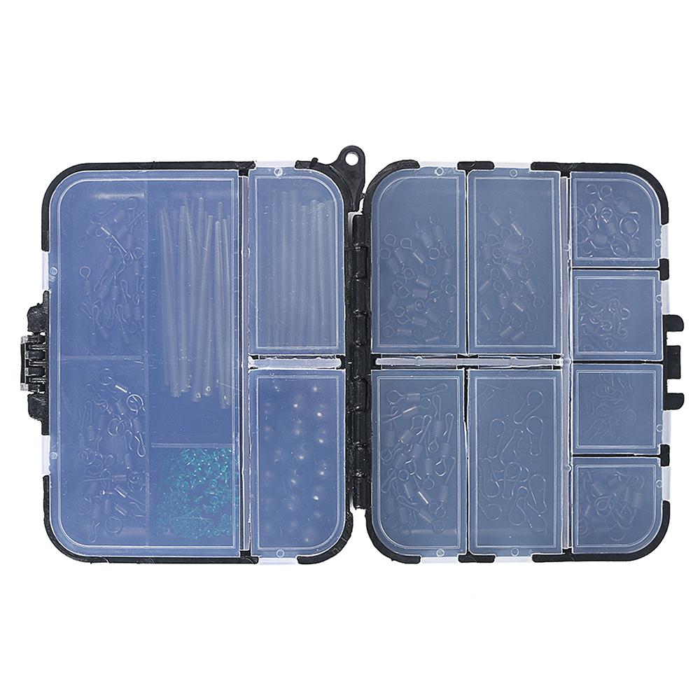 Carp Fishing Kits Swivel Snaps Matte Black Quick Change Rolling Swivel Speed Links Anti Tangle Sleeve Hook Stops Beads