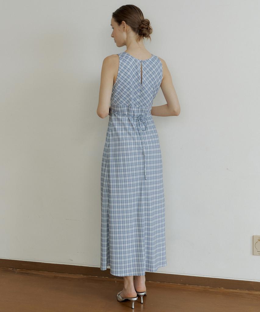 Otte Luna Check Bustier Ops_Check Blue