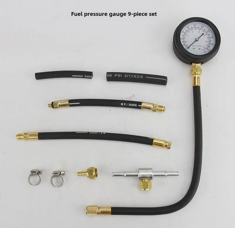 Nolidun Car Fuel Pressure Gauge - Auto Repair & Maintenance Tool