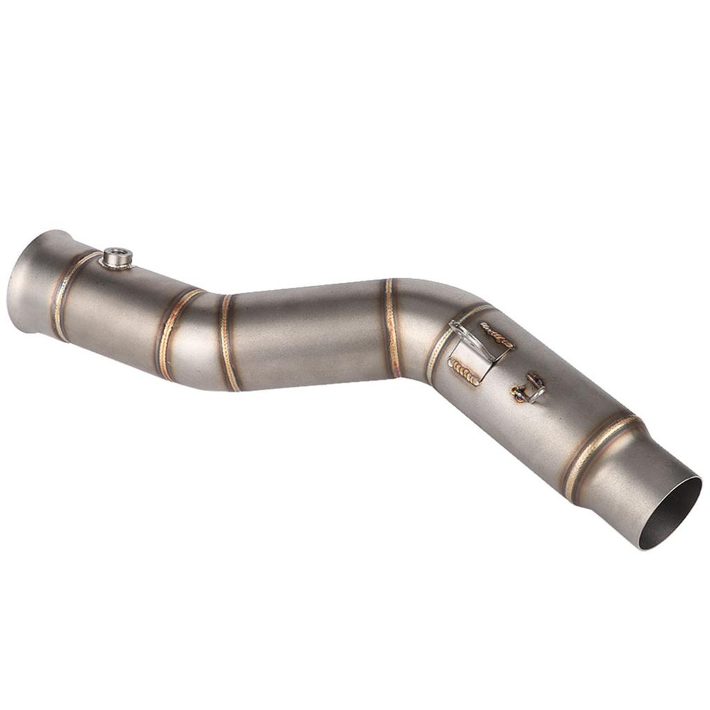 Motorcycle Exhaust Vent Middle Link Pipe Modified Side Exhaust for R1 2009--2014