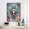 Retro Christma Tree Ballerina Nutcracker Crystal Ball Fairytale  Poster Canvas Printing Wall Art Picture for Home Decor
