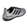 adidas Predator19.4 Скользкие Устойчивые к истиранию Низкие Детские Футбольные Бутсы Серебристо-Черные G25825