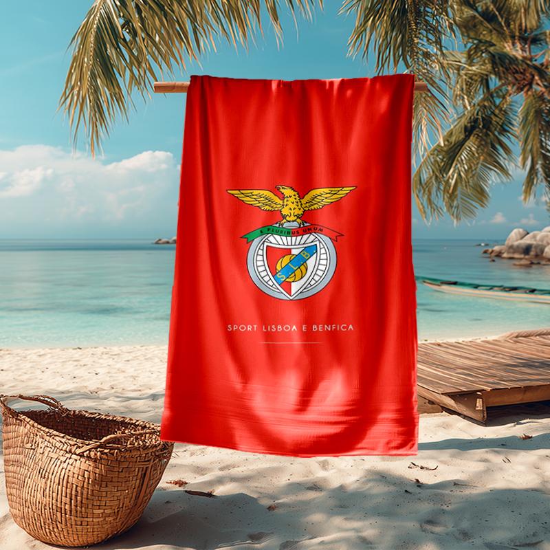 Ultra-Soft Beach Towel with Benfica Theme,Ideal for Pool - Camping, Diving - Perfect Travel Essential, Vibrant Beach Towel.
