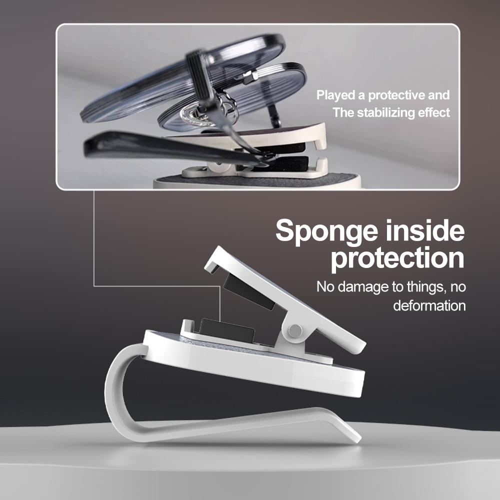 Автомобильный солнцезащитный козырек, вешалка для очков, зажим, пластиковый держатель для очков, магнитный многофункциональный автомобильный держатель для хранения аксессуаров