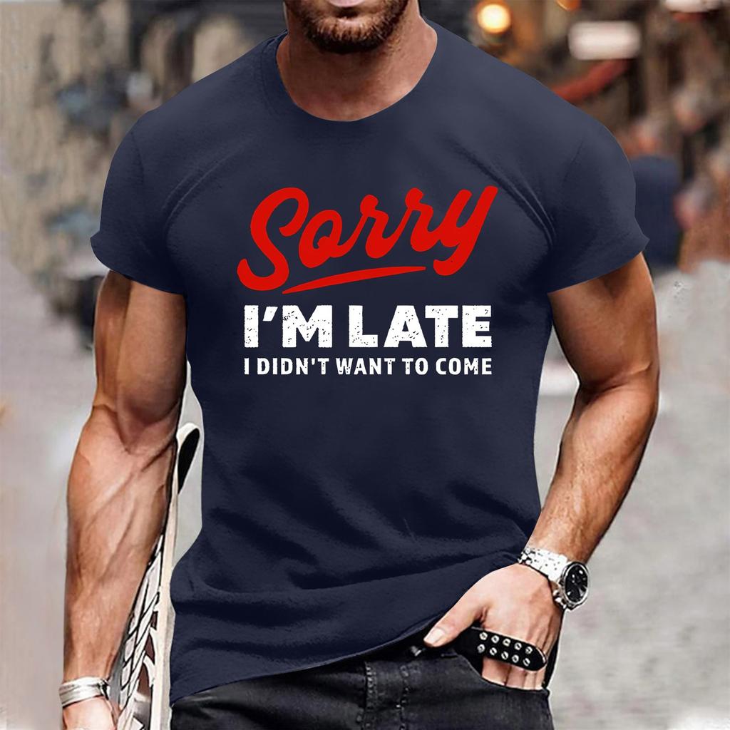 Мужская модная футболка уличная повседневная одежда с коротким рукавом