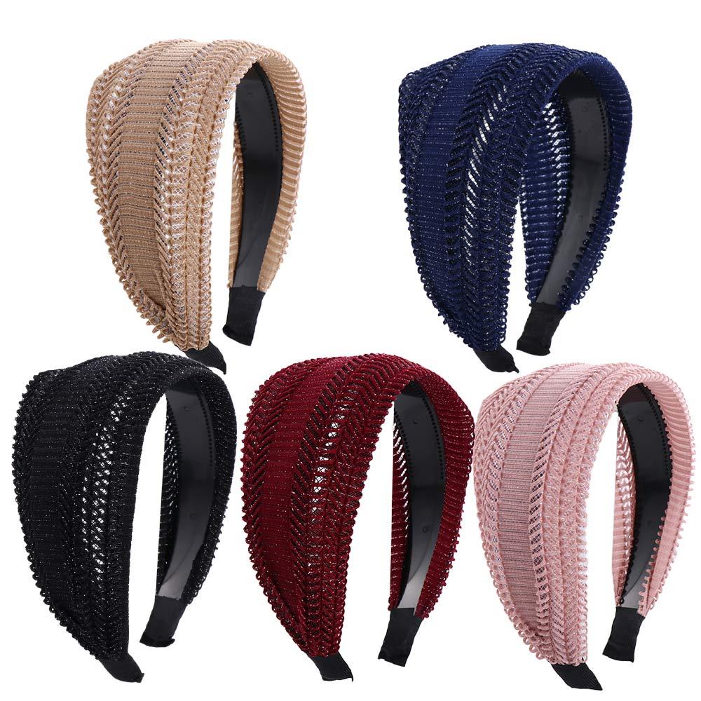 For Girls Hollow Wash Face Non Slip Korean Head Wrap Lace Hairbands Headband Women Hair Hoop