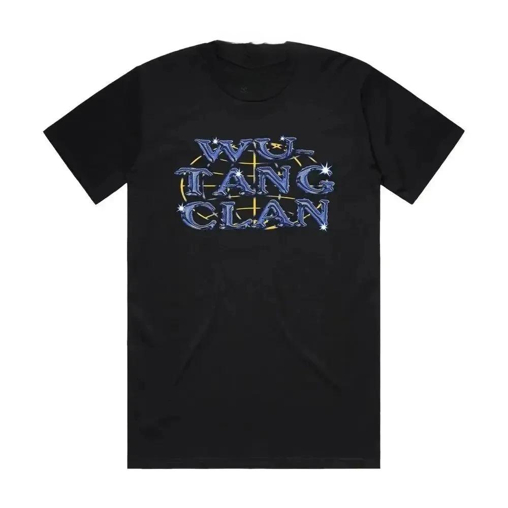 WuTang Clan Ретро 90-х Повседневная Футболка Унисекс Круглый Вырез Хлопок Короткий Рукав Y2K Оверсайз Мода Женские и Унисекс Футболки