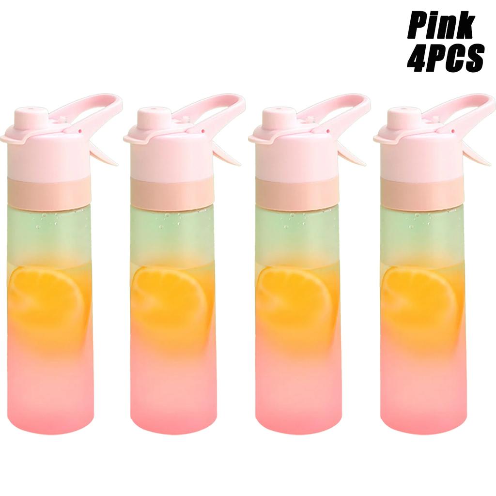 1-8PCS Spacious Outdoor Use Portable Handy Cup Straw Mist Water Bottle Running Exercise Outdoor Use Athletic Drinking Water Bottle