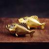 Ancient Fish Statue Handmade Copper Marine Animal Figurine Ornament For Living Room Bookshelf Decoration Sewing Project