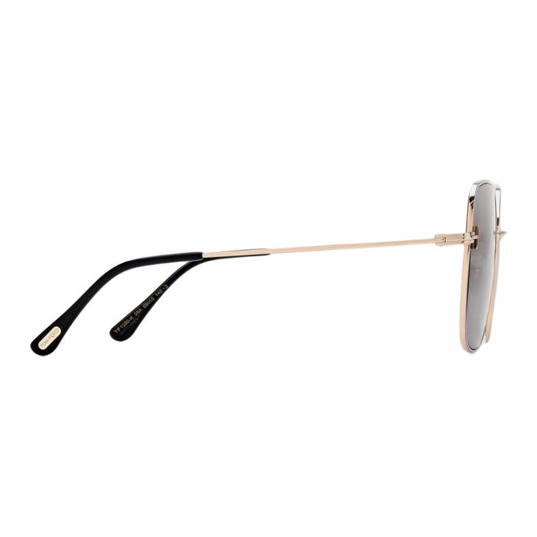 Tf T Logo Metal Square Sunglasses Women sunglasses Gold FT1250-K