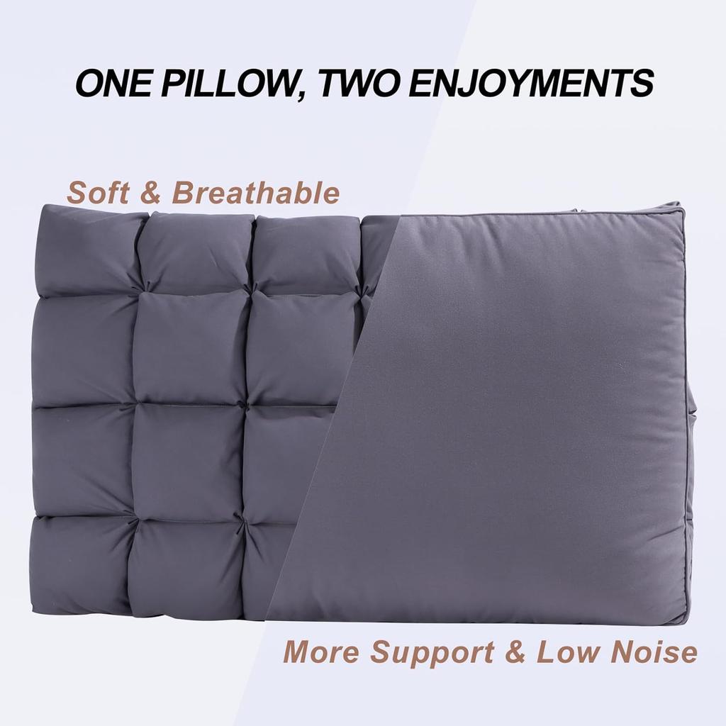 Подушки Queen Size Soft Support Queen Pillows 1 Pack для кровати, пушистая пуховая альтернативная подушка, роскошная гелевая подушка для отеля для сна на боку (белый)