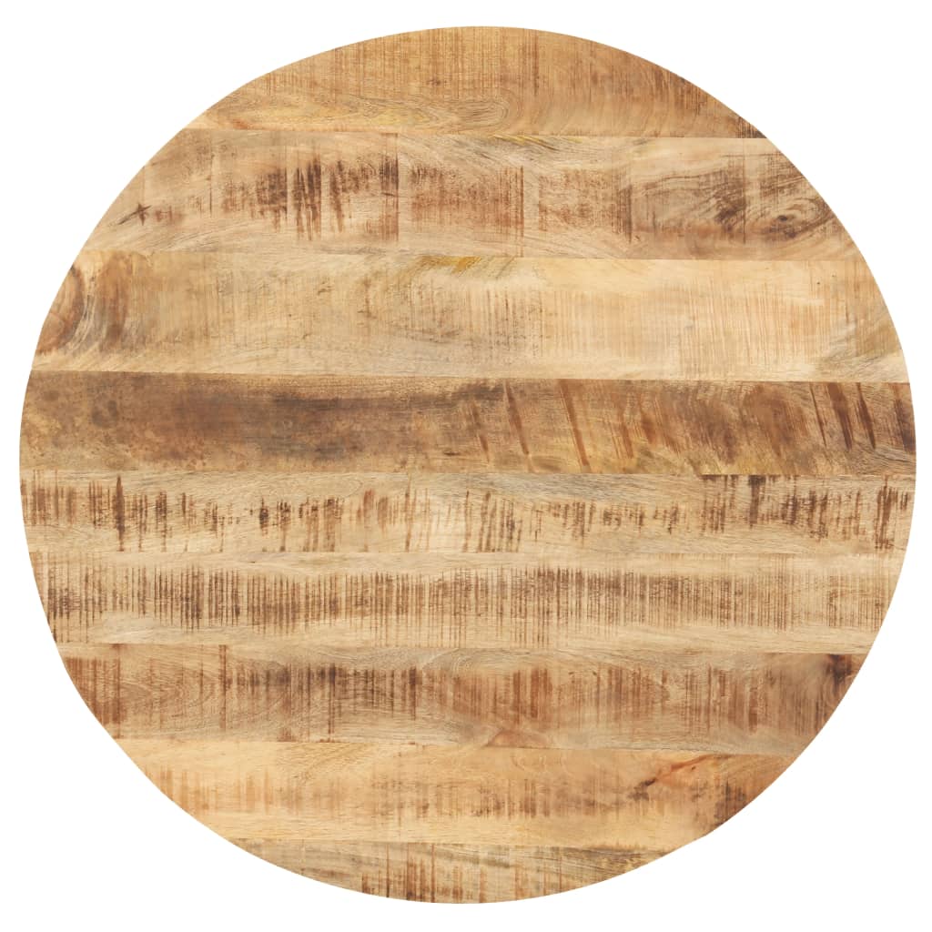 Solid Mango Wood Table Top Round 25 27 mm Thick 40 cm Diameter