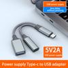 Горячая Распродажа USB C OTG Кабель Адаптер для Телефона 2-в-1 Type C Папа на USB C Мама Порт для Зарядки с USB Мама Разветвитель Адаптер
