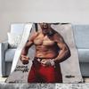 Забавные Пледы по Фильму Street Fighter Мягкий Флис Удобные Пледы Машинная Стирка