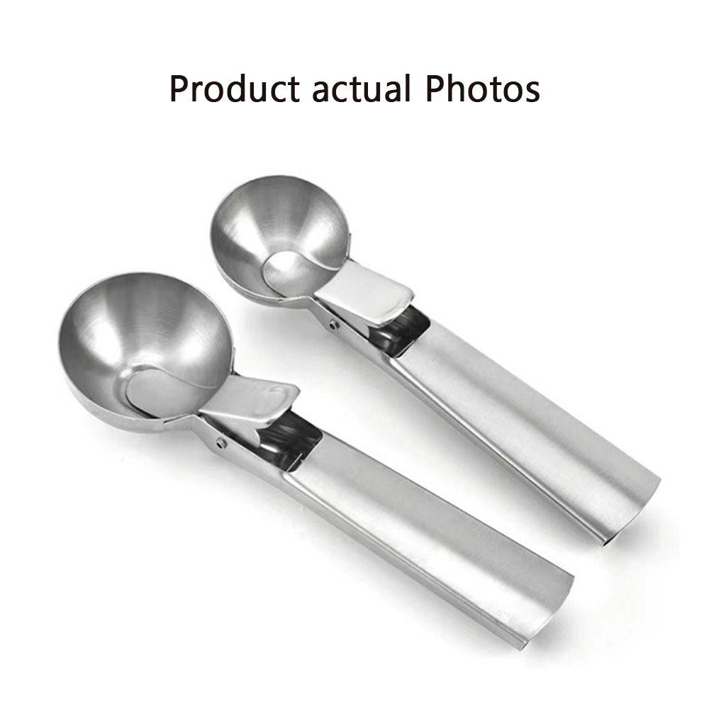 Stainless Steel Ice Cream Scoop Dual-Purpose Design Multifunctional Scoop Fruit Scoop Kitchen Use