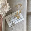 18K Stainless Steel Gold Plated Water Drop Tassel Zircon Earrings Fashion Exquisite Waterproof Earrings Jewelry Gift for Women