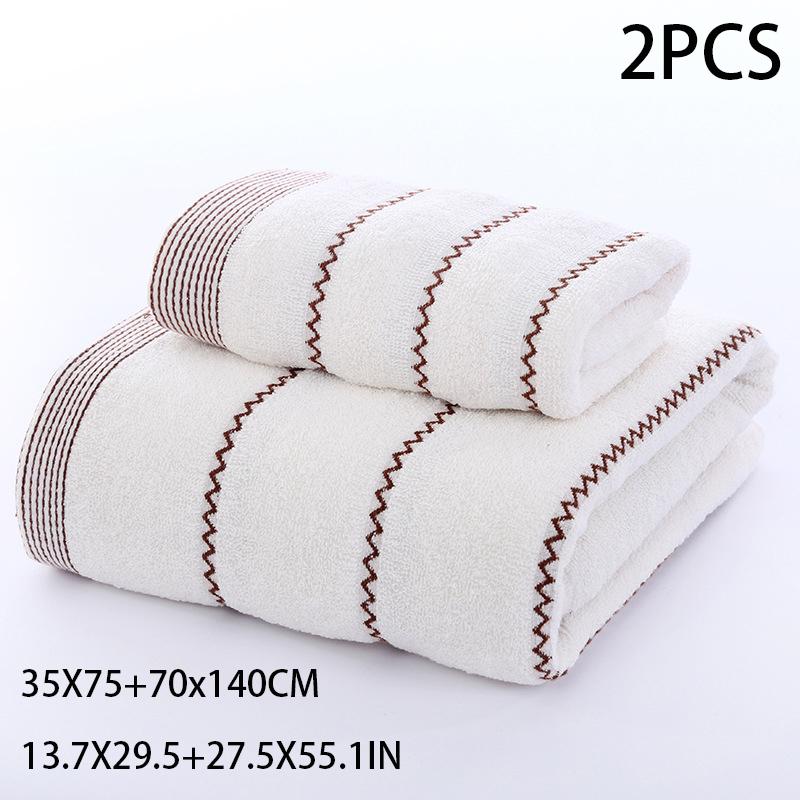 Household Pure Cotton Towel Quick Drying Super Soft Super Absorbent Thickened Adult Absorbent Bath Towel Couple's Large Towels