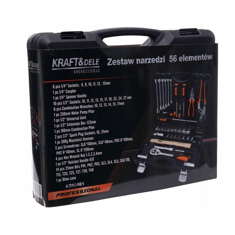 Set of keys and tools in a 56-piece case