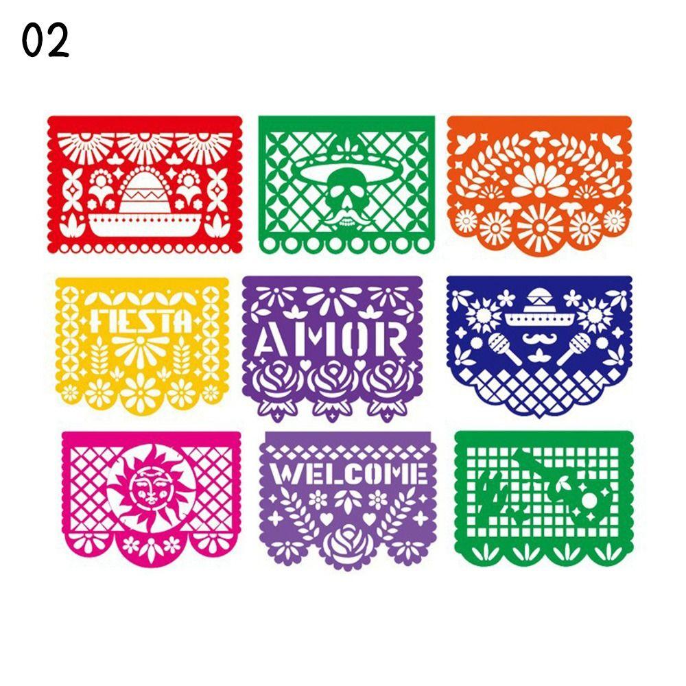 Украшения Мая Праздничная Вечеринка День Мертвых Мексиканская Вечеринка Баннер Баннер Пластиковый Фиеста