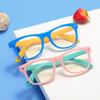 Kids' Anti-Blue Light Silicone Glasses for Online Classes – Fits Prescription Lenses, Model 8801.