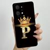 Чехол для Honor X7a Роскошная Корона Буква Жидкий Силикон Мягкие Чехлы для Телефона Для Honor Play 7T HonorX7a Защита Камеры Задняя Крышка